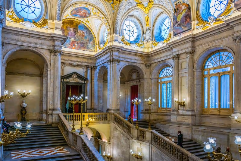 The Royal Palace of Madrid facade